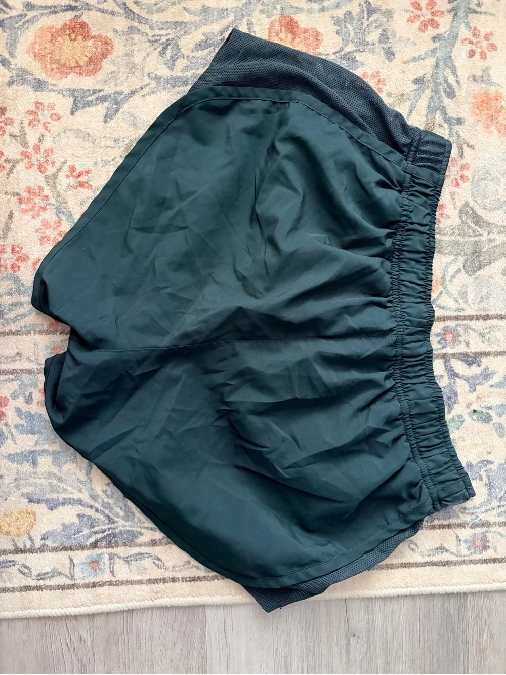 Nike Teal Athletic Shorts with Swoosh
